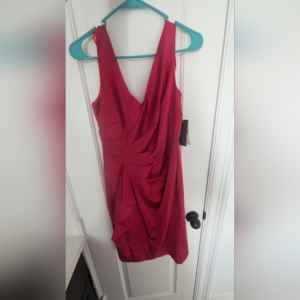 NWT Donna Ricco Pinkish Red Size 6 Dress